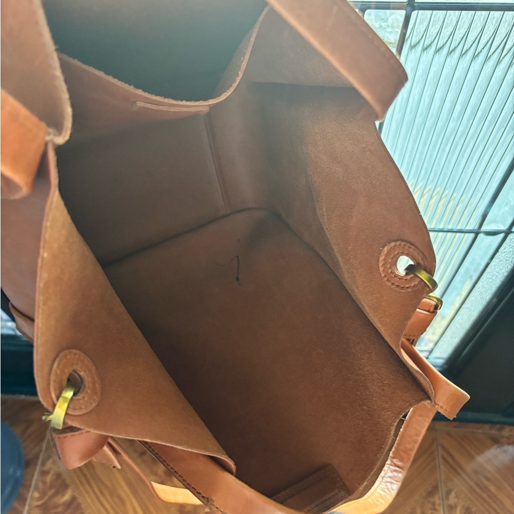 Madewell Sydney Tan Leather Tote Bag - Picture 6 of 6